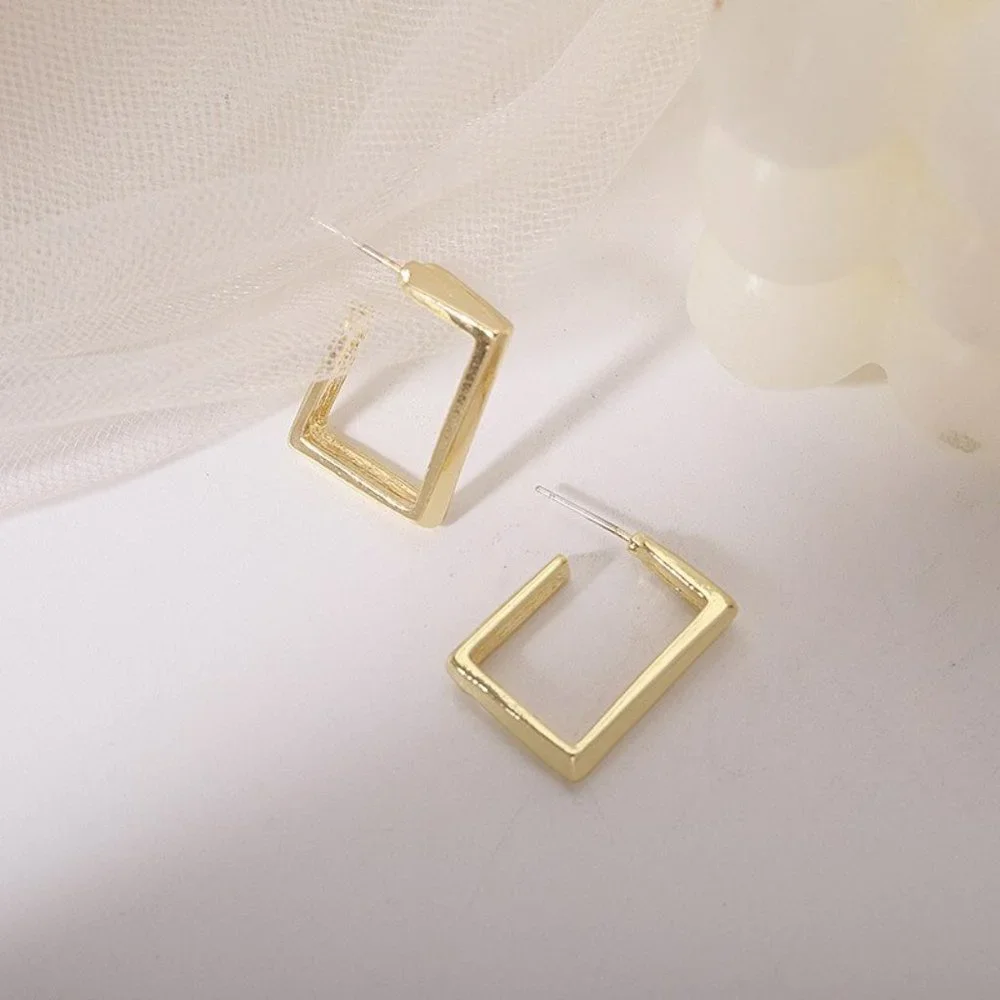 Earrings Women Minimalist Circle Bohemian Hoop Drop Cute Trendy Jewelry - Picture 4 of 7